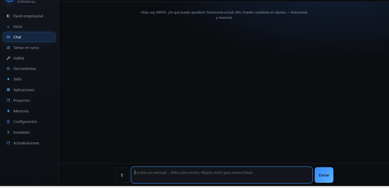 Chat con JARVIS